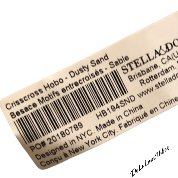 Stella & Dot Crisscross HoBo Handbag. NWOT. Soft Grey & Deep Grey. - Picture 9 of 9